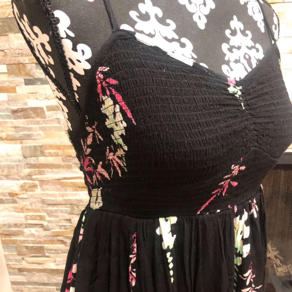 Black Floral Maxi Dress